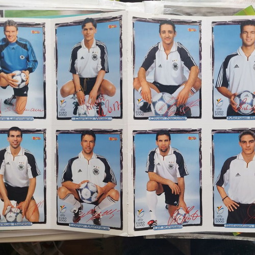 Germany national team Euro 2000 poster and cards like new