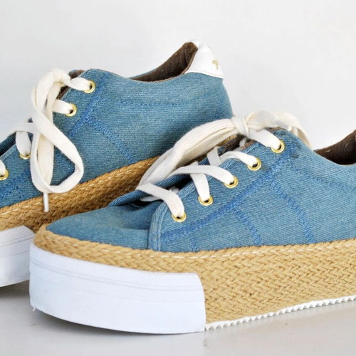 Juicy Couture Canvas Shoes like new, navy blue espadrilles style, size 37