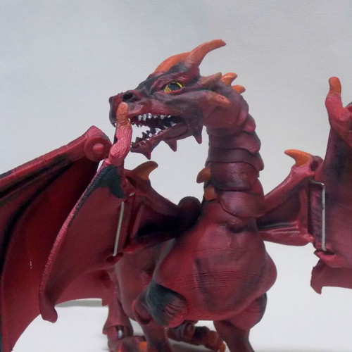 Dragon new, 3D printed and hand-painted figure