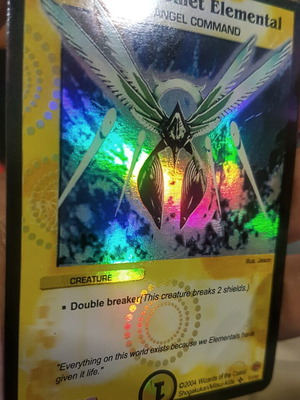 Miar Comet Elemental Duel Masters TCG foil card like new with holo foil