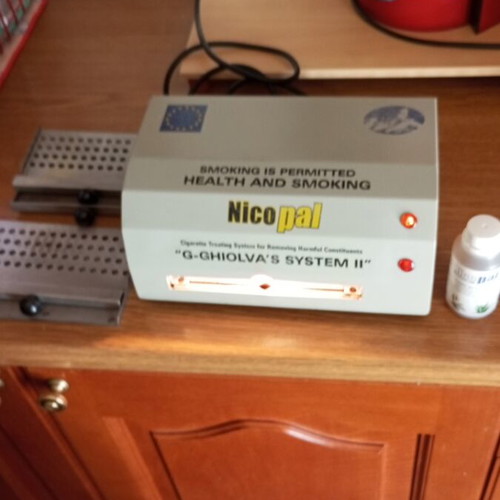 Cigarette Cleaning Device used, Ghiolva system