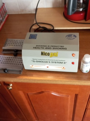 Cigarette Cleaning Device used, Ghiolva system