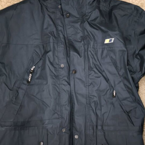ANEK LINES work jacket new, blue XL with insulation and hood
