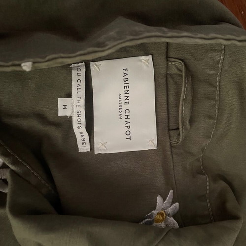Fabienne Chapot cargo jacket with daisies, size M(S)