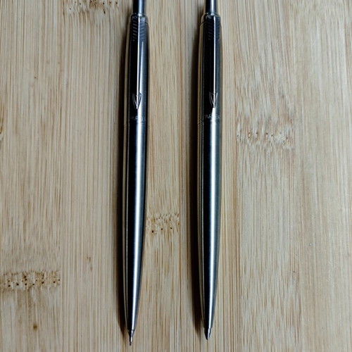 Parker Flighter Duo vintage pen and mechanical pencil set 1993 with leather case