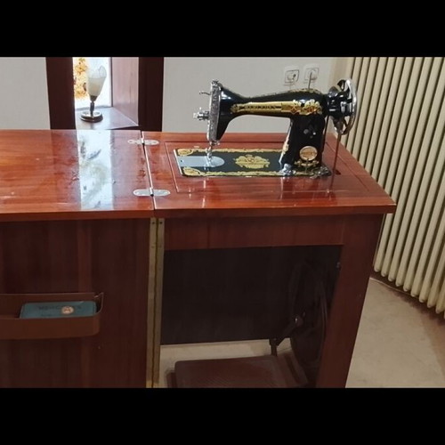 Mersedes sewing machine vintage used with furniture