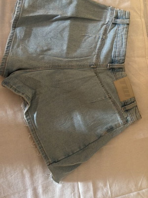 Tally denim skirt with shorts back, size S