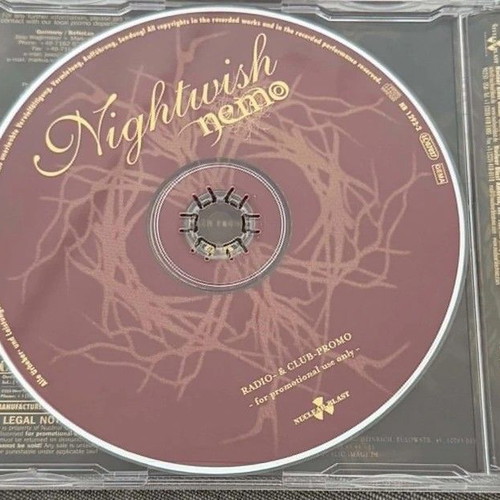 Nightwish Nemo Radio & Club Promo CD single