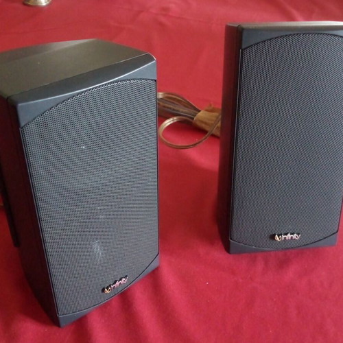 Infinity US-1 speakers used, pair with cables
