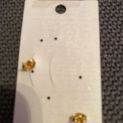 Single earring for two holes made of stainless steel new