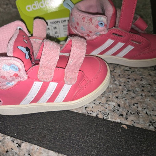 Adidas sports shoes used, size 23, pink