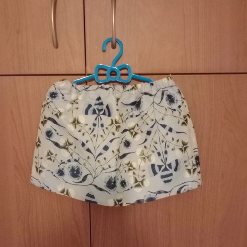 H&M skirt for girl, 2-3 years, white and blue