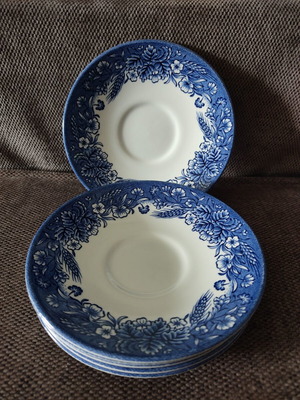 Churchill English Plates set of 6 like new, floral design