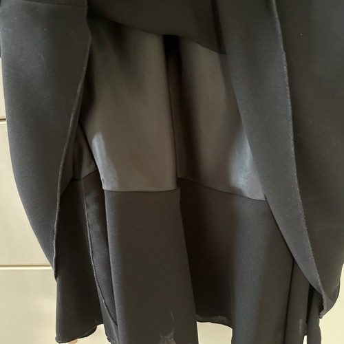 Black dress for special occasions size S with draped detail