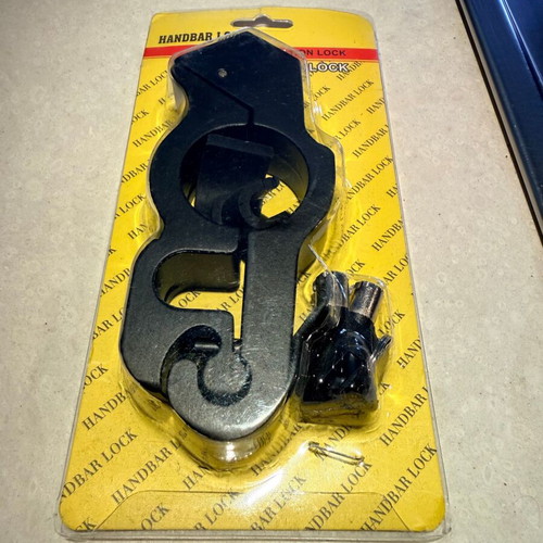 Motorcycle lock new with 2 keys, heavy-duty metal