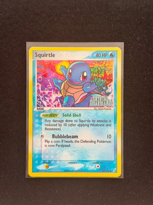 Squirtle 64/100 RH EX Crystal Guardians κάρτα σαν καινούργιο