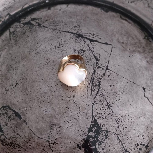 Loisir silver gold-plated ring unused, size 51-52