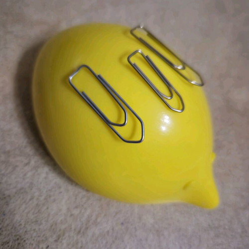 Office set used with Alessi Dozi paperclip holder and Leitz 5547 stapler