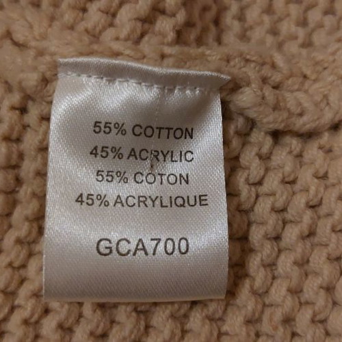 Knitted cardigan used, size S, beige