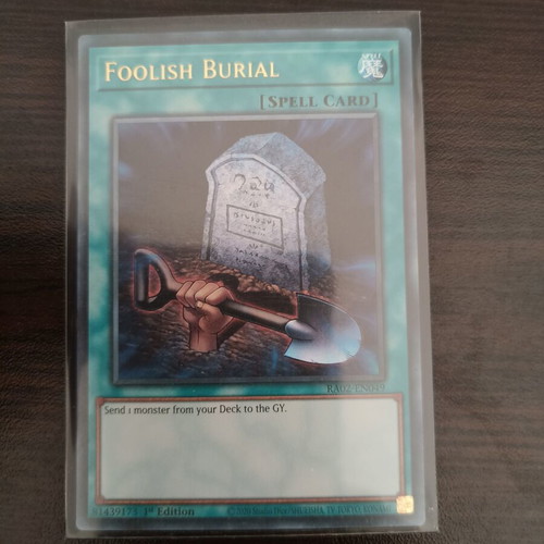 Yu-Gi-Oh Foolish Burial Ultra Rare card like new