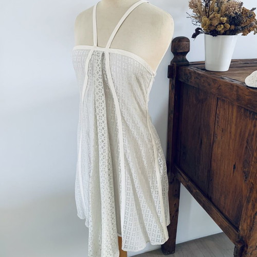 Asymmetric dress Ioanna Kourbela new, ecru, size M