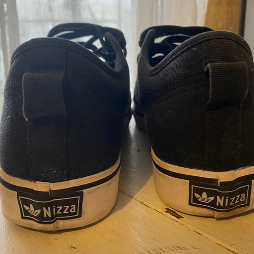 Adidas Nizza men's sneakers like new, black and white
