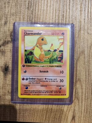 Pokémon Charmander 1st Edition Shadowless card like new, Base Set 1999