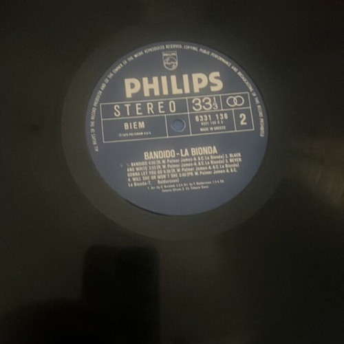 Bandido vinyl record