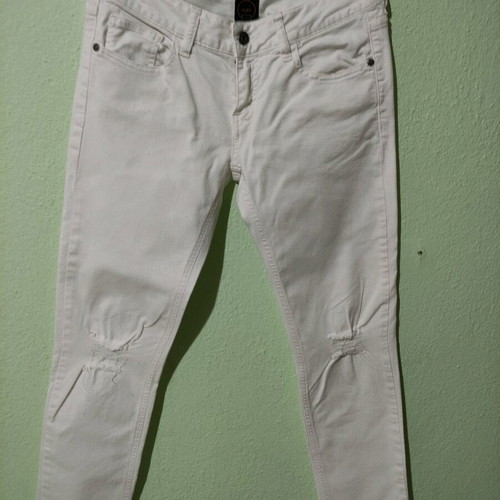 Women's cotton pants like new, white, size S