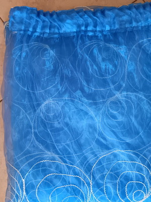 Curtains, pack of 2, blue, 2.80x2.80 m