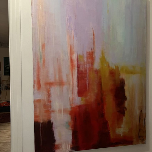 Painting 90cm x 120cm abstract acrylic colors new