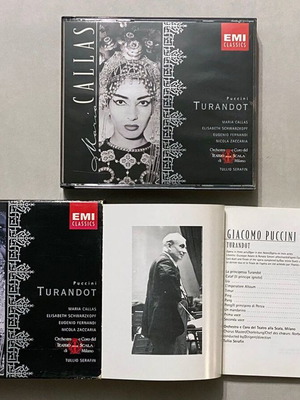 Maria Callas Turandot double CD box set used, classical opera