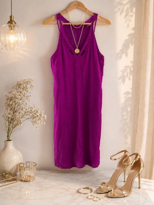 Skies Are Blue violet dress size L like new