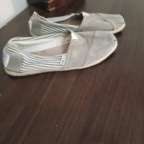 Toms gray ballerinas used, size 38-39
