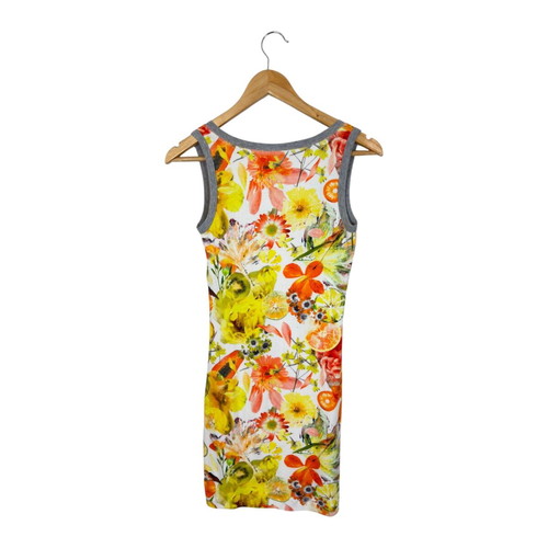 Marc Cain summer dress with citrus and floral print size N3 like new