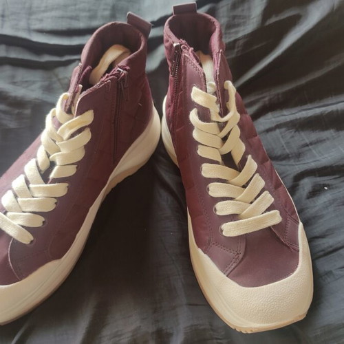 Zara ankle boots size 37 like new, burgundy