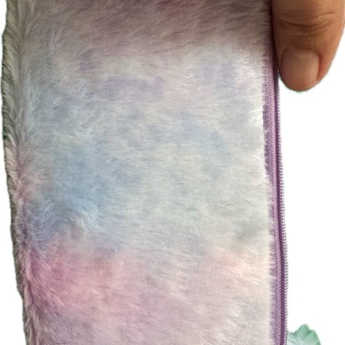 Furry pencil case like new