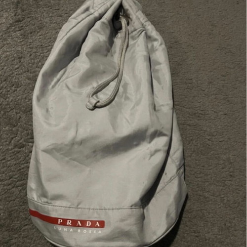 Prada Luna Rossa sling bag new, gray silver