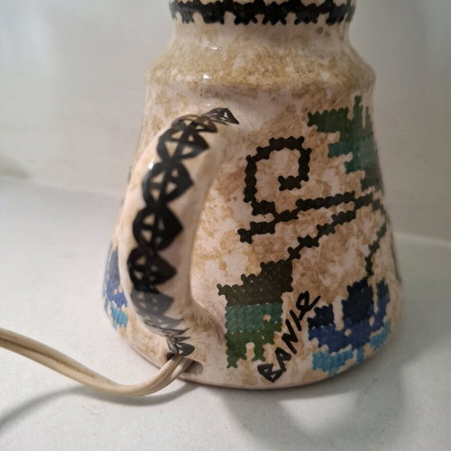 Vaniou ceramic lamp like new, height 34 cm