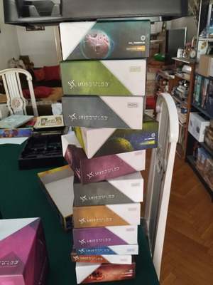 Unsettled 3D printed insert for board game and expansions