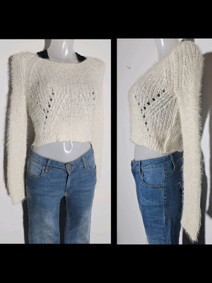 Divided knitted top by H&M like new, soft, ecru color
