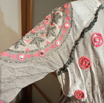 Indian summer dress, one size, pink and grey
