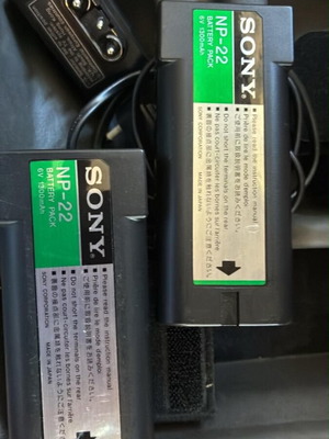 Sony NP-22 μπαταρίες μεταχειρισμένες, vintage συλλεκτικές, πακέτο 2