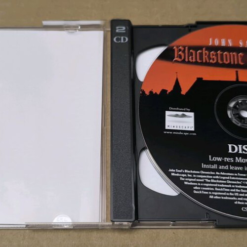 John Saul's Blackstone Chronicles PC CD-ROM like new, Big Box