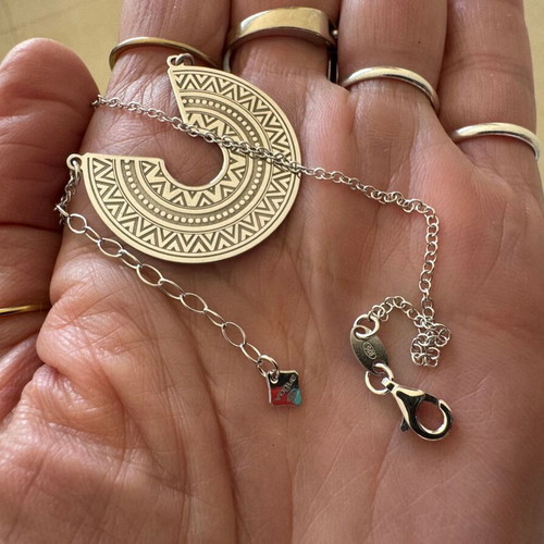 Boho Silver 925 Pendant Vogue new with Chain