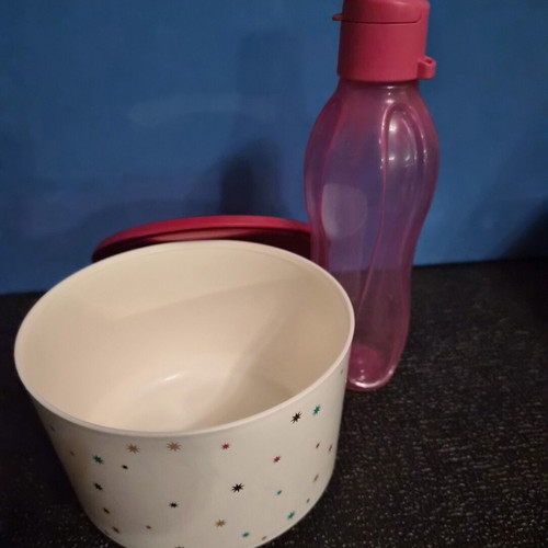 Tupperware Bingo 1.4L storage container and Eco Bottle 500ml like new
