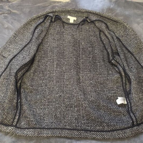 Long coat H&M size EUR 44 like new, black multicolor