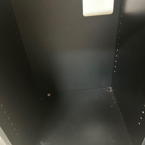 TV stand like new with drawers and glass door