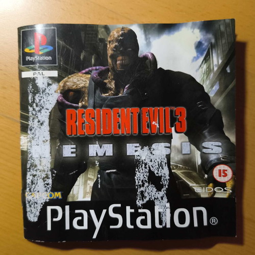 Resident Evil 3 Nemesis PlayStation 1 Black Label like new, Complete In Box