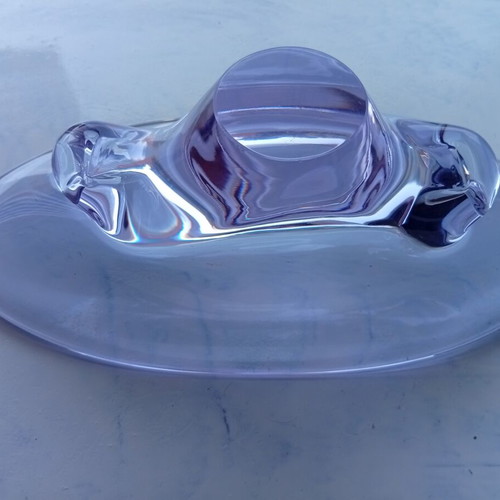 Alexandrite Czech Glass Candy Dish like new, color changing
